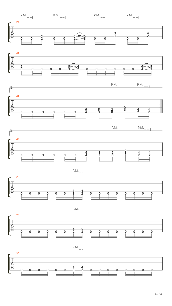 Nine Steps吉他谱