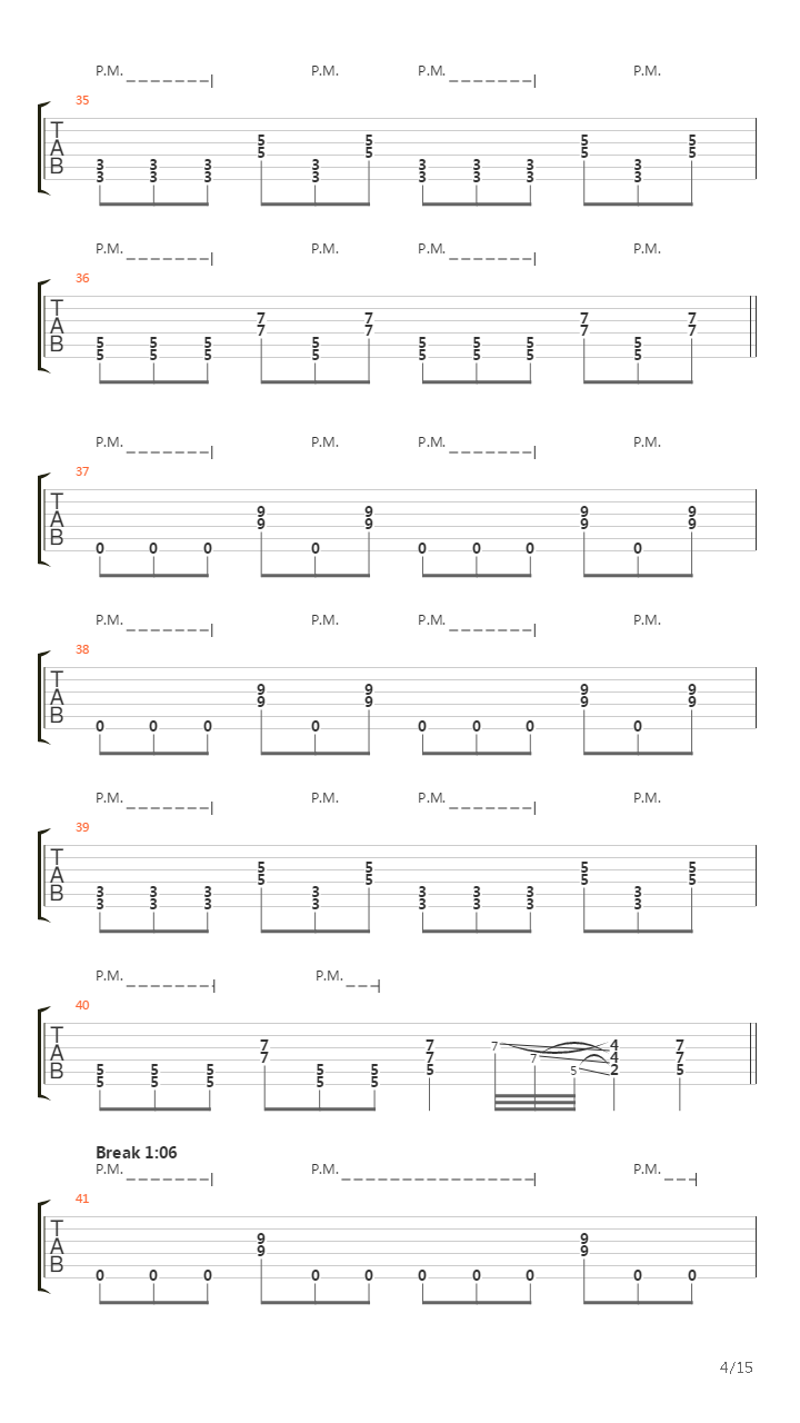 Over The Mountains吉他谱
