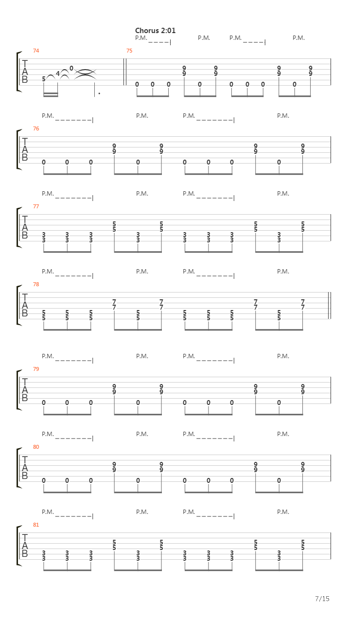 Over The Mountains吉他谱