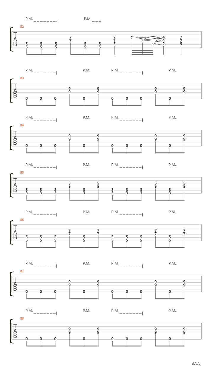 Over The Mountains吉他谱