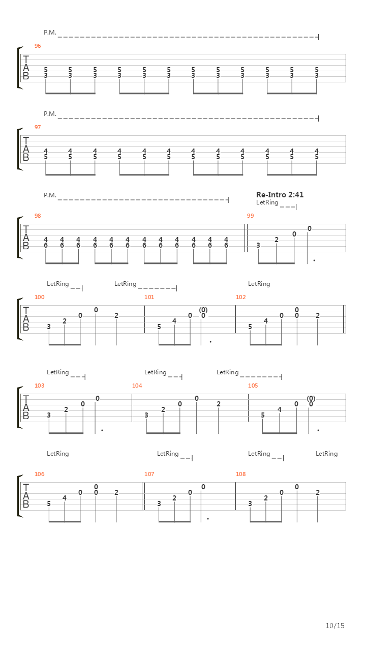 Over The Mountains吉他谱