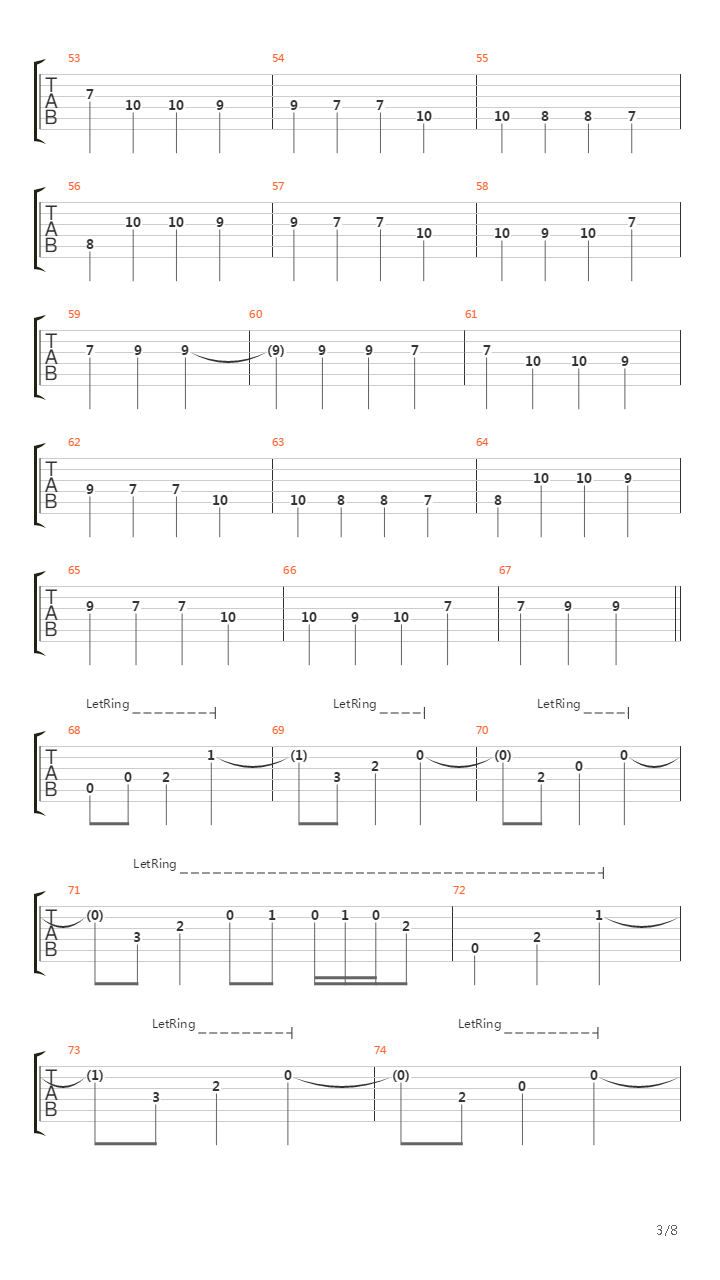 Rivers Between Us吉他谱