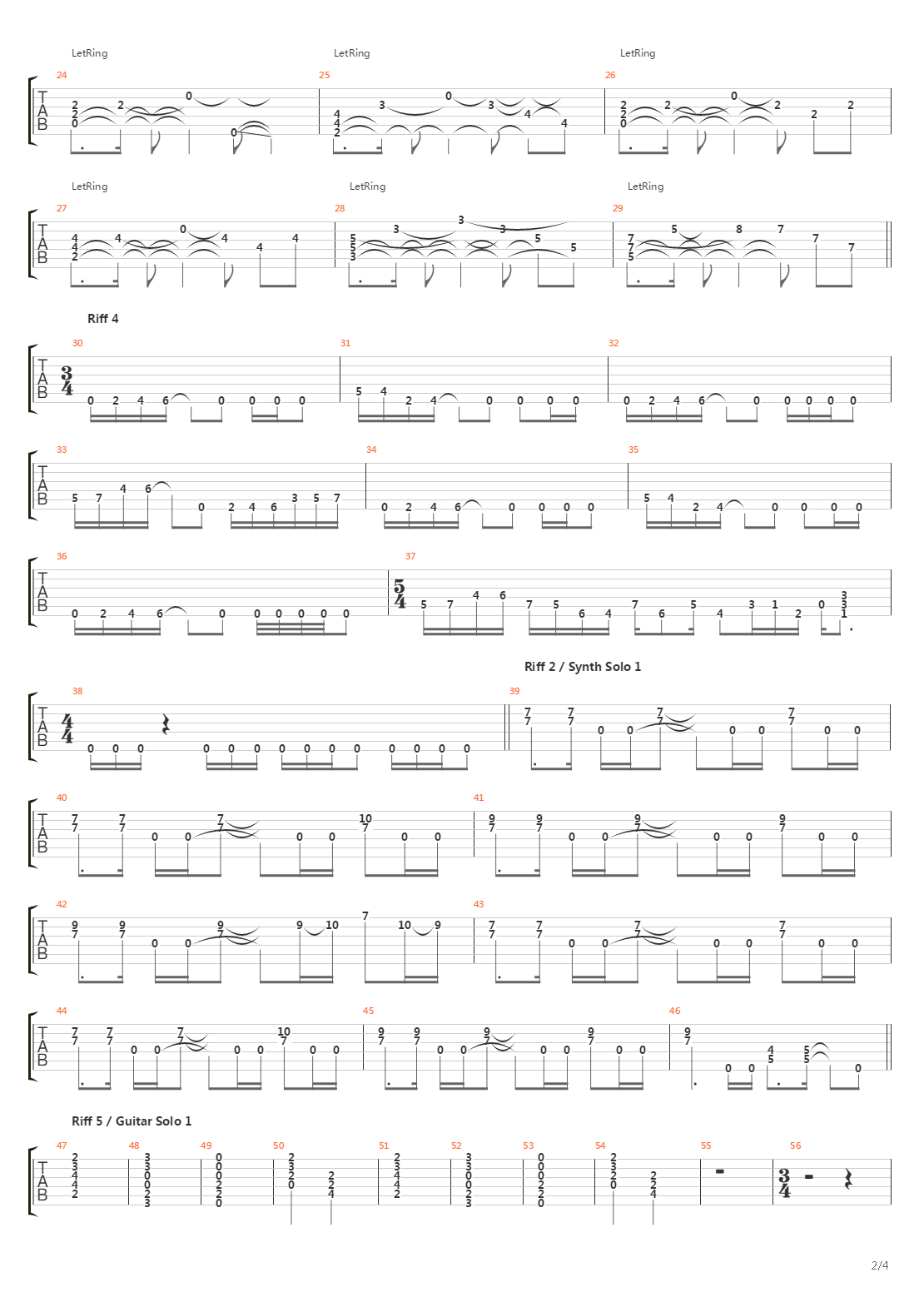 Overture 1928吉他谱