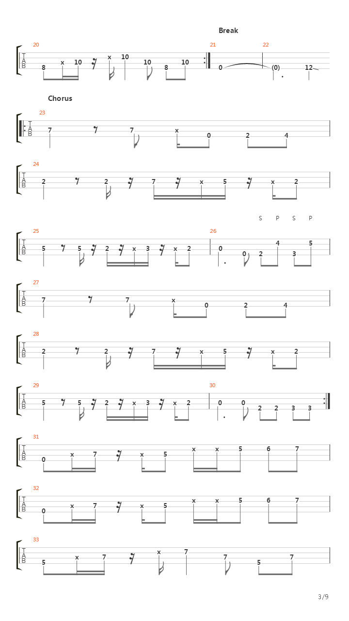 Rio吉他谱