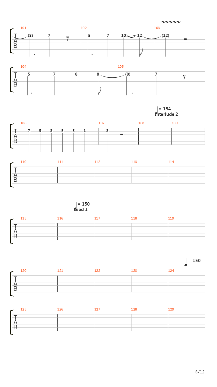 Shadows Of The Valley吉他谱