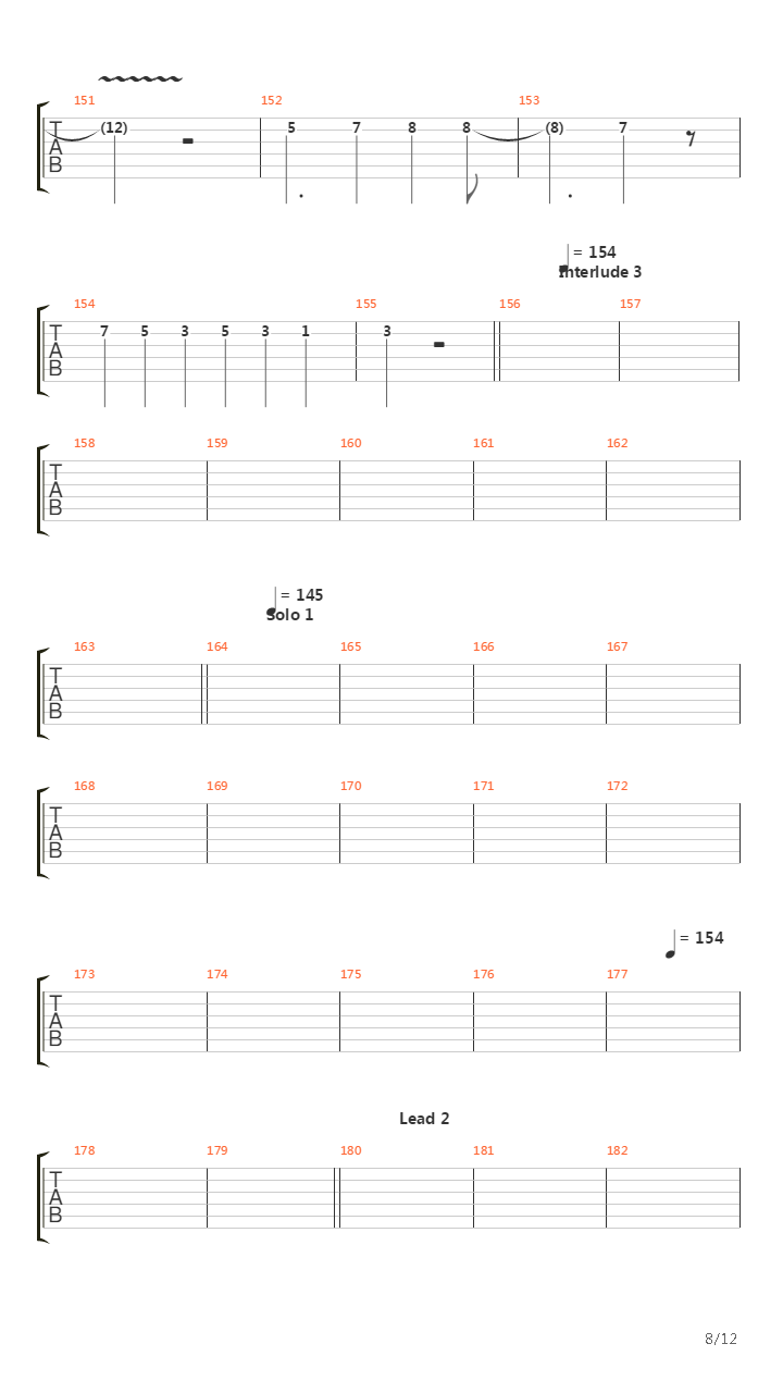 Shadows Of The Valley吉他谱