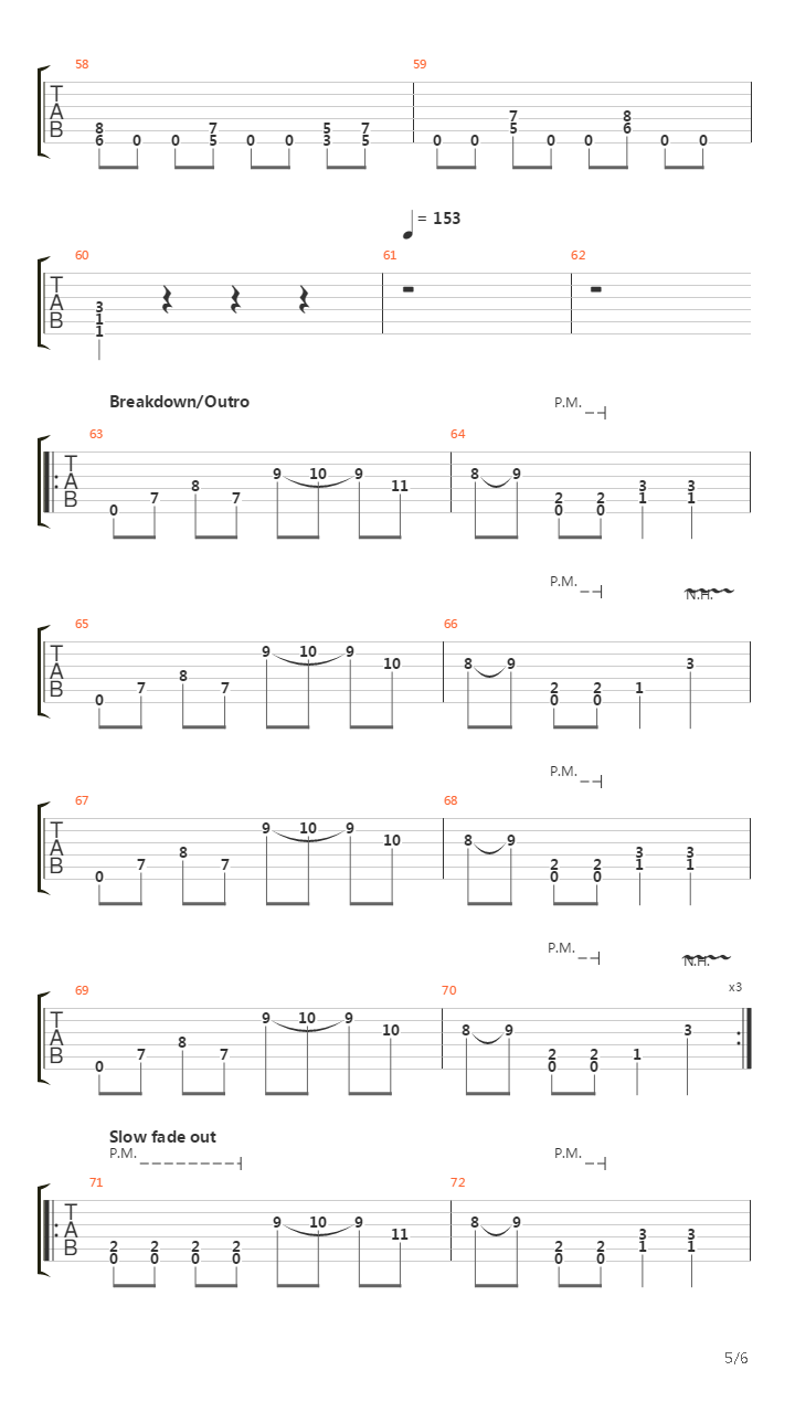 Fatal Anoxia吉他谱