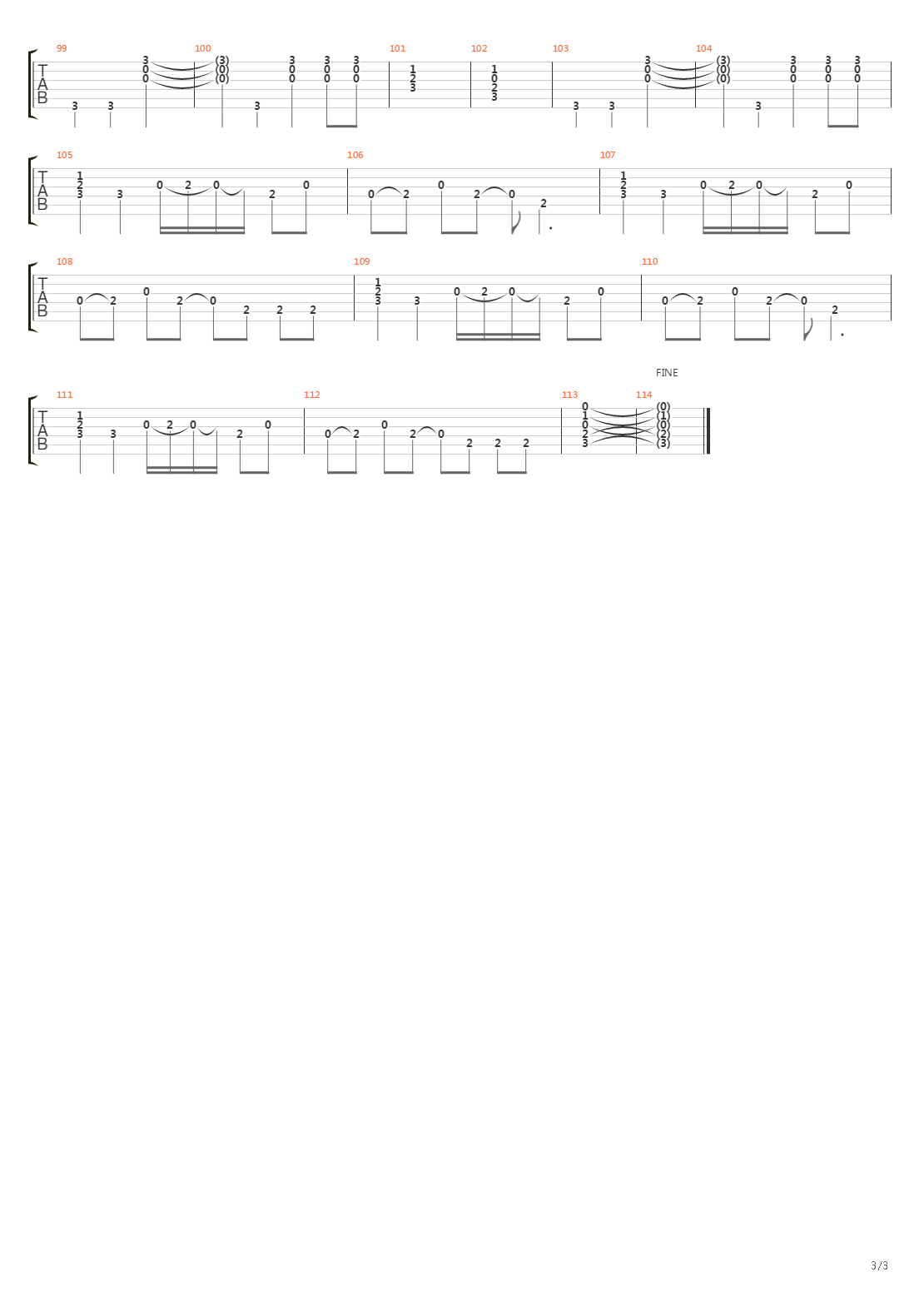 The Dam Song吉他谱