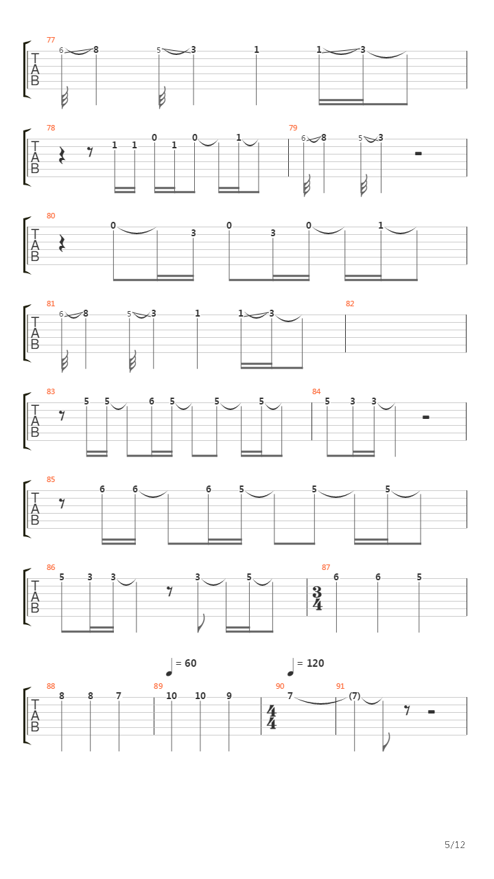 Astoria吉他谱