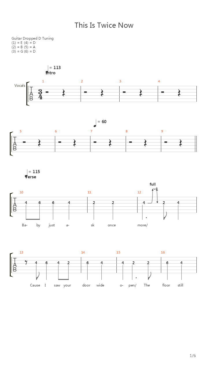 This Is Twice Now吉他谱