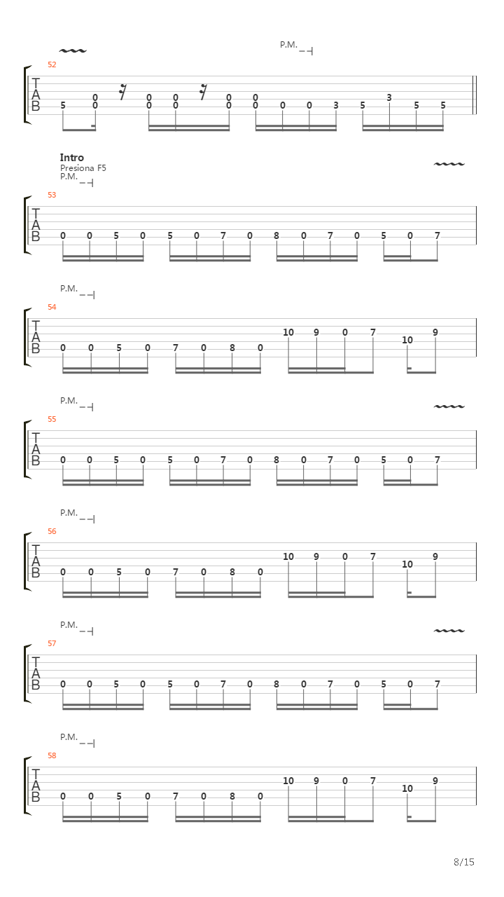 Mientes吉他谱