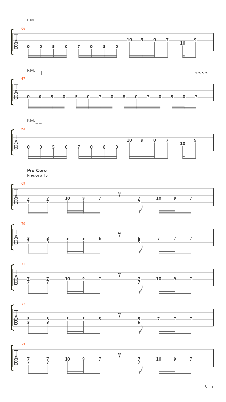 Mientes吉他谱