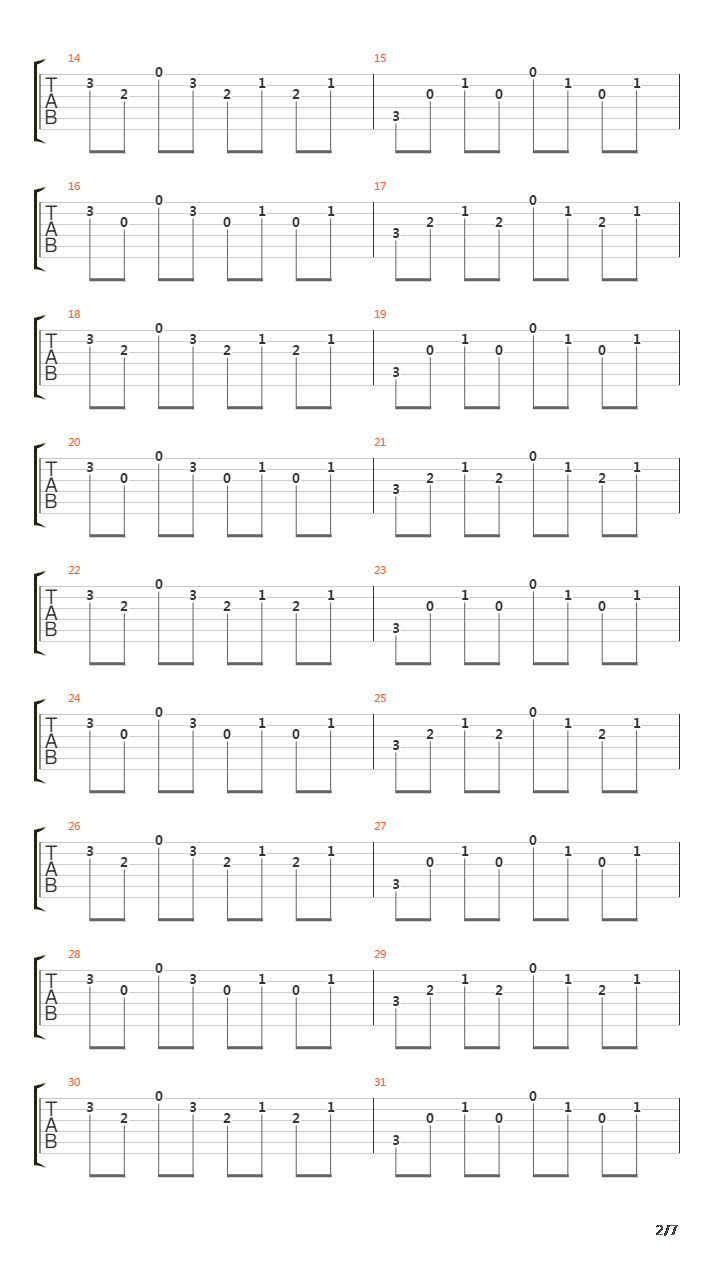 Obstacles吉他谱