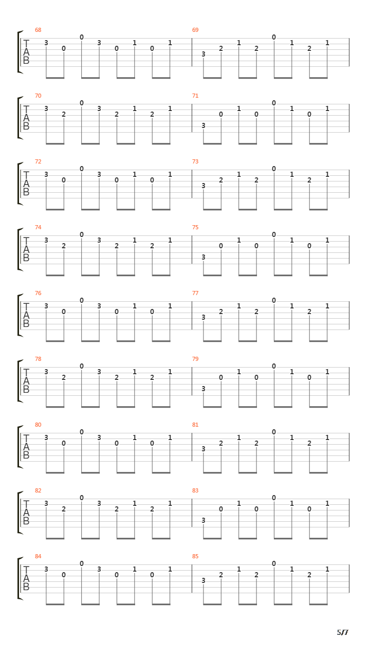 Obstacles吉他谱