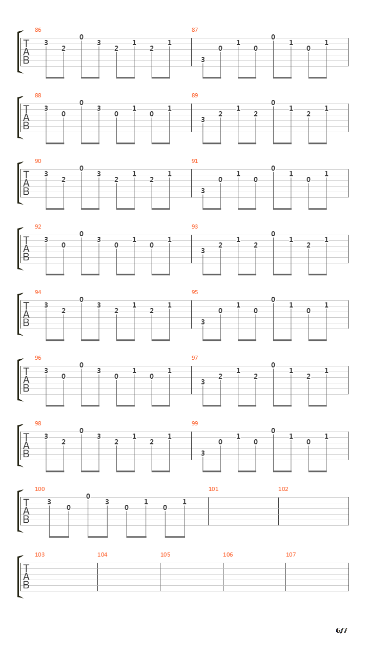 Obstacles吉他谱