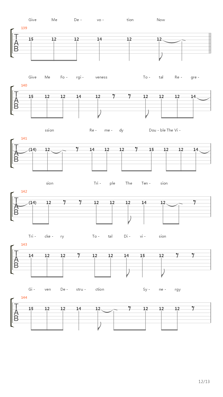 Utopia吉他谱