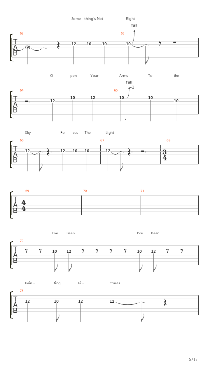 Utopia吉他谱