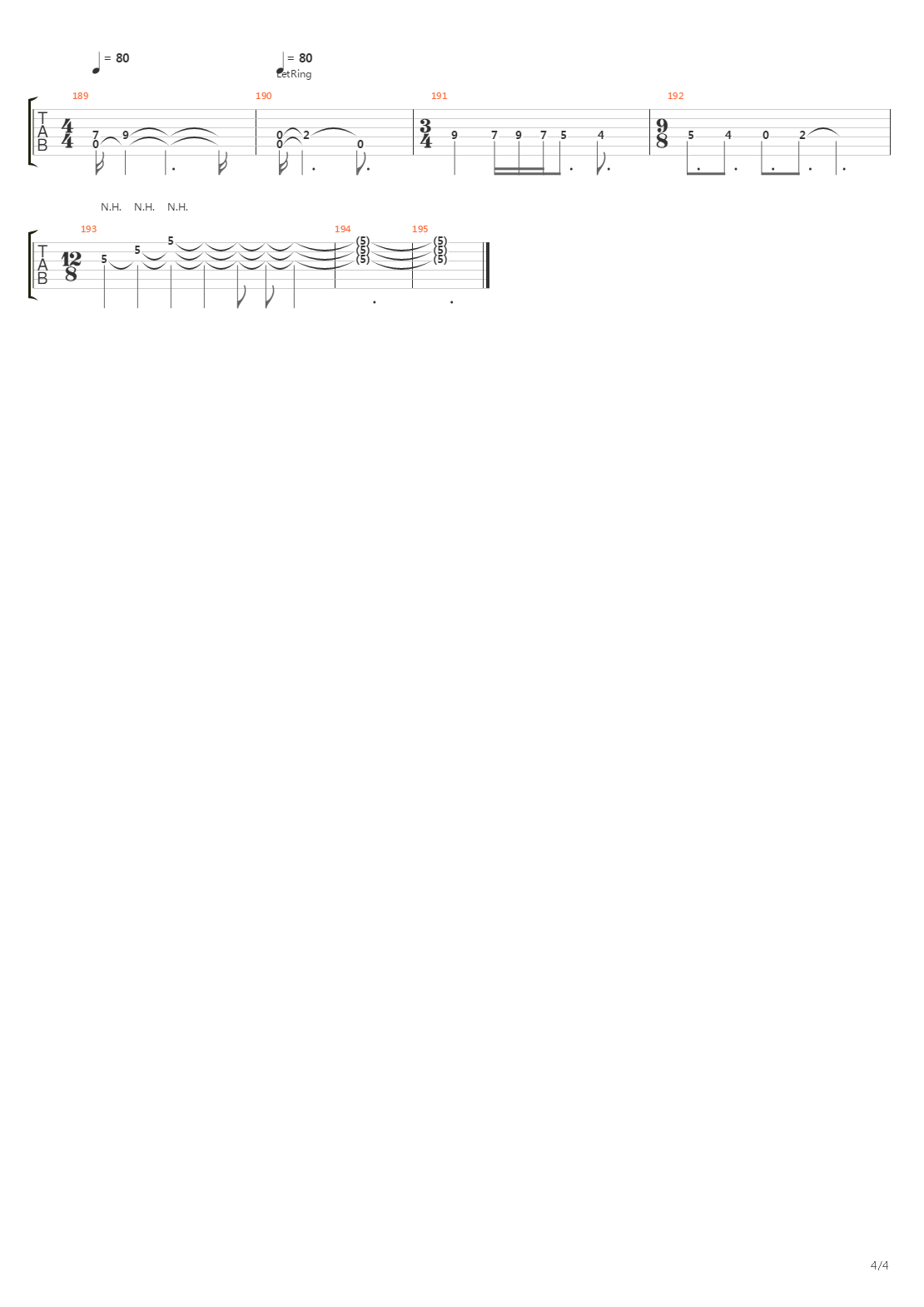 Parabol And Parabola吉他谱