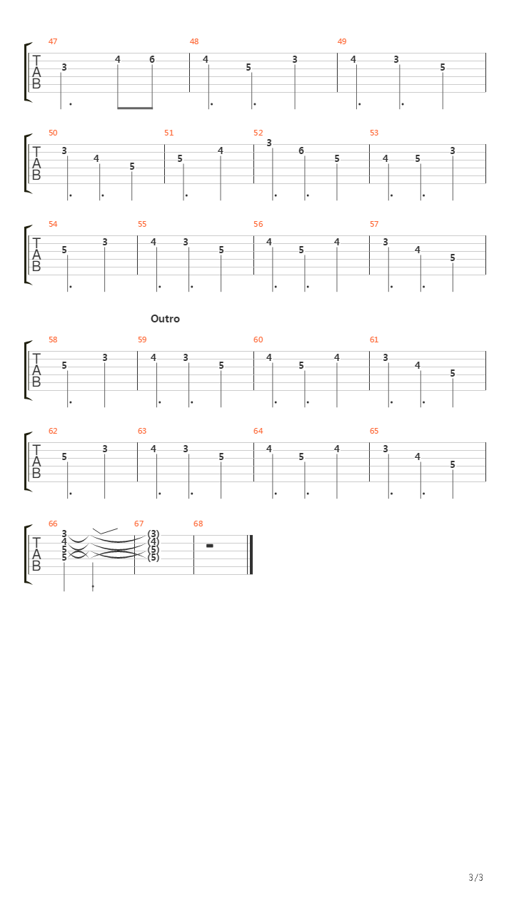 Biarritz 2000吉他谱