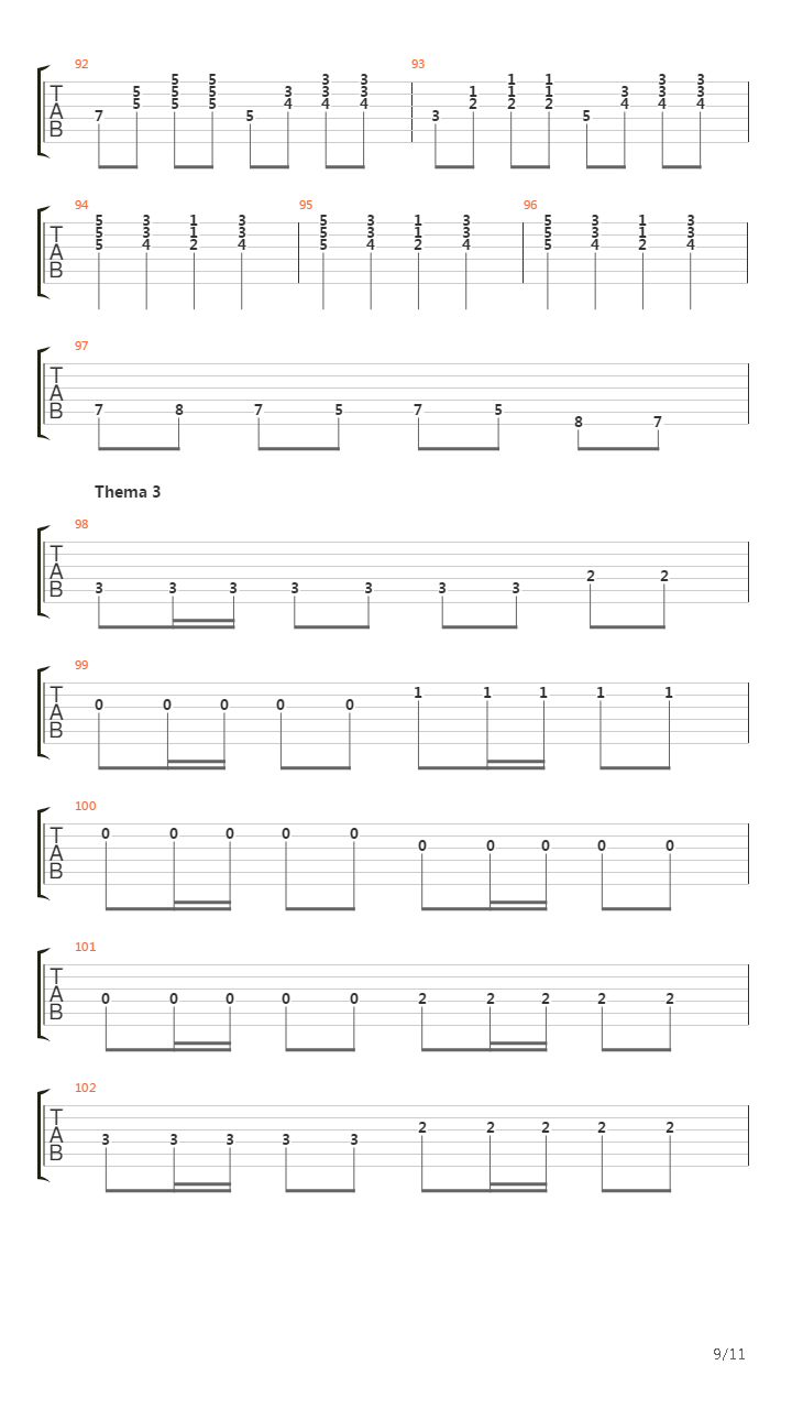 Jaa Rabbi吉他谱