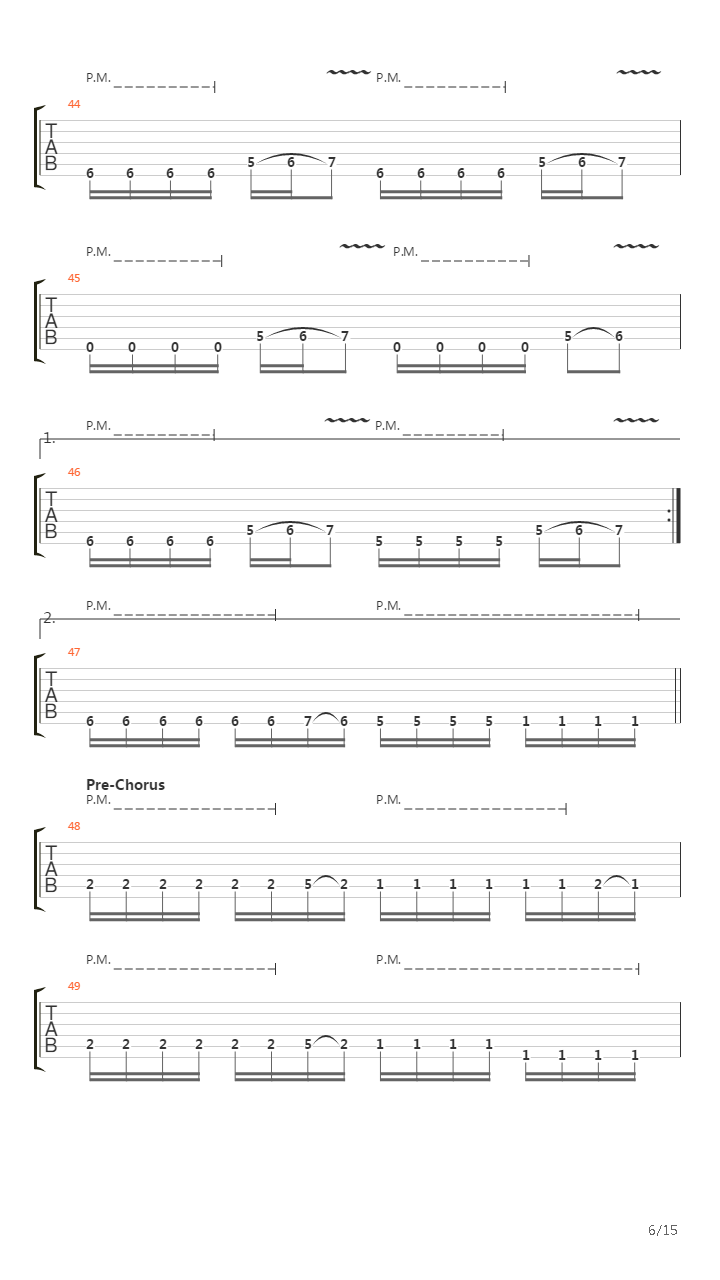 The Final Massacre吉他谱