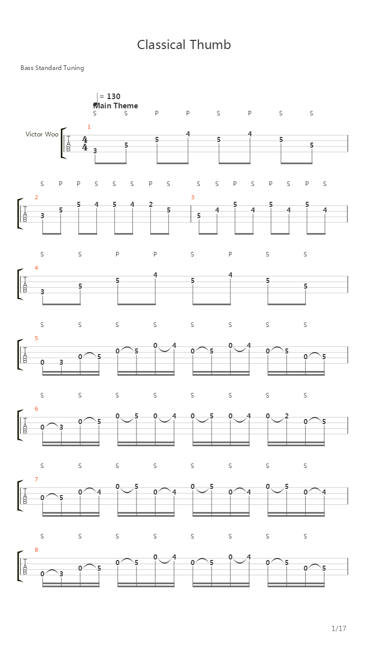 Classical Thump吉他谱