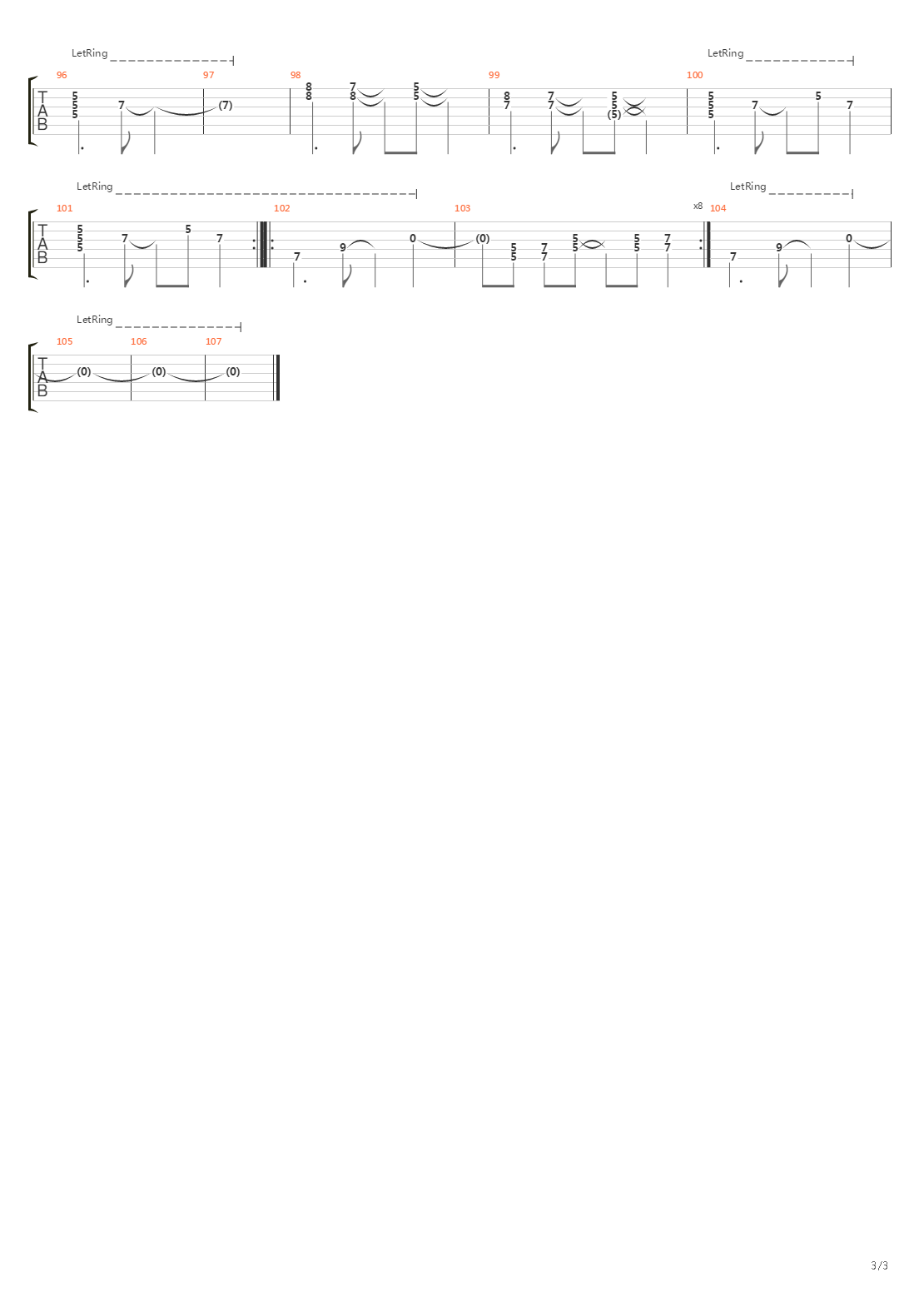 Wrong-Way Street吉他谱