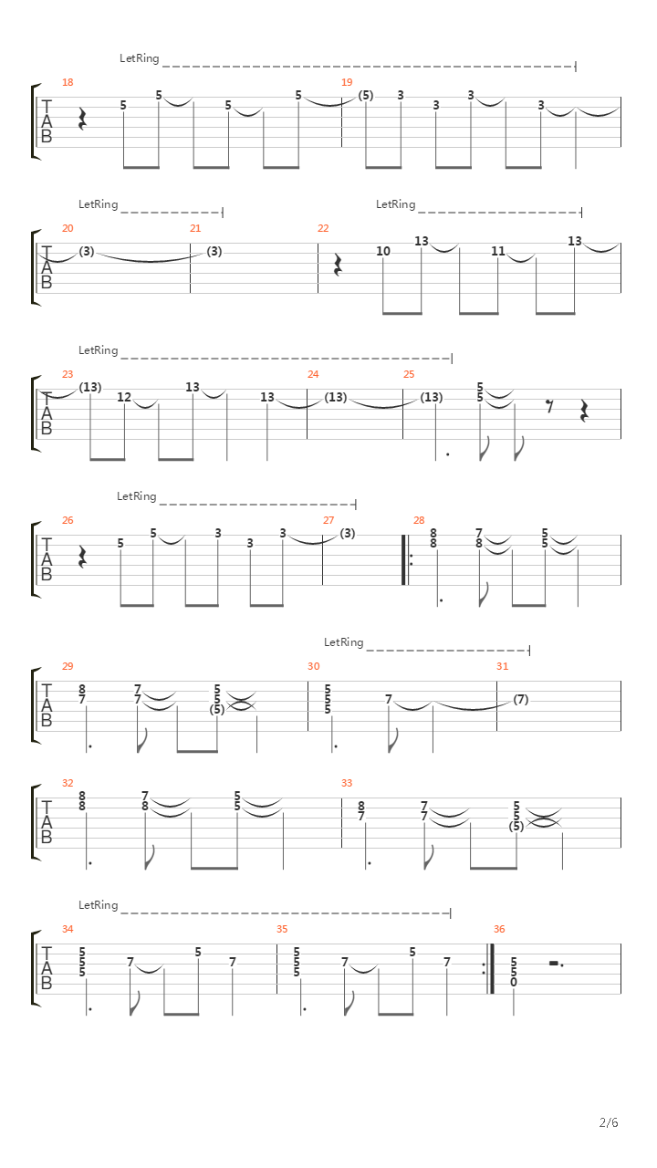 Wrong-Way Street吉他谱