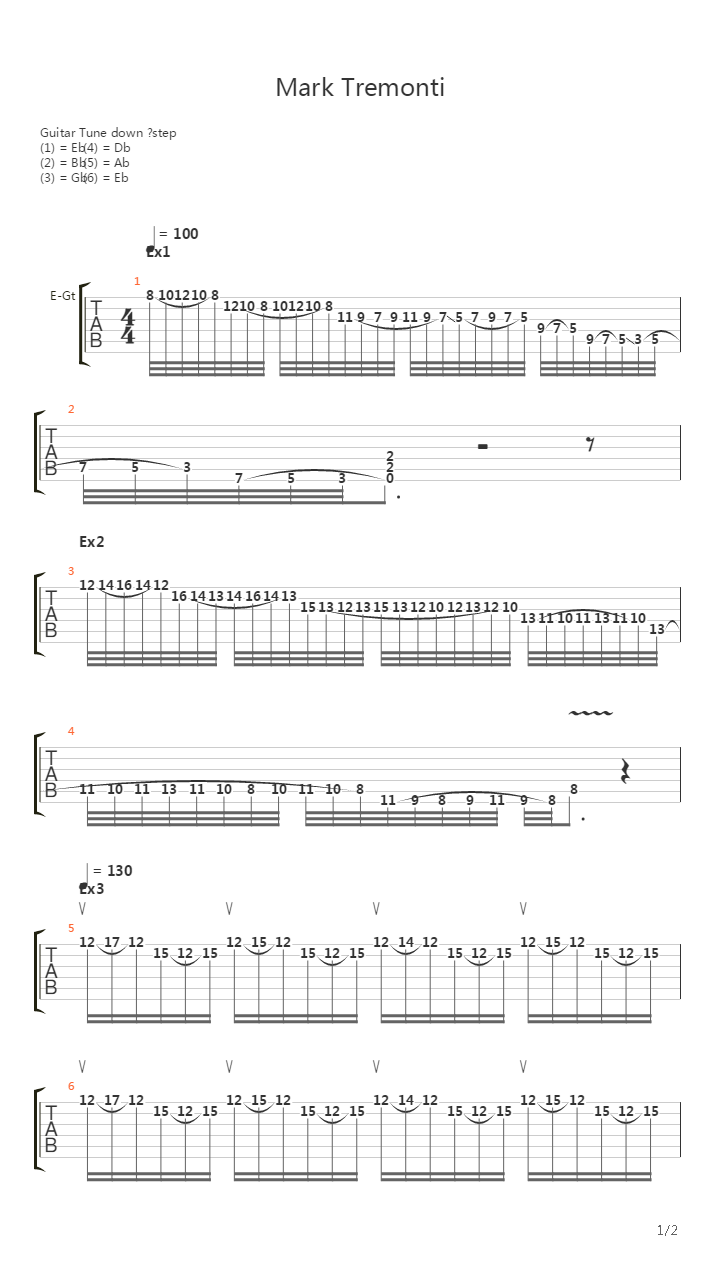 Legato Exercises吉他谱