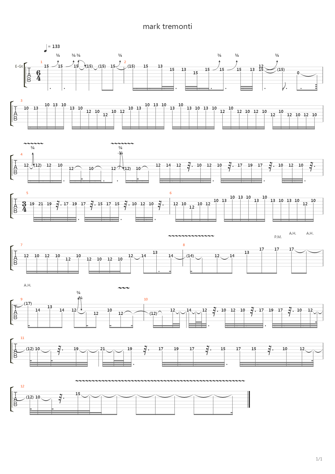 Proof吉他谱