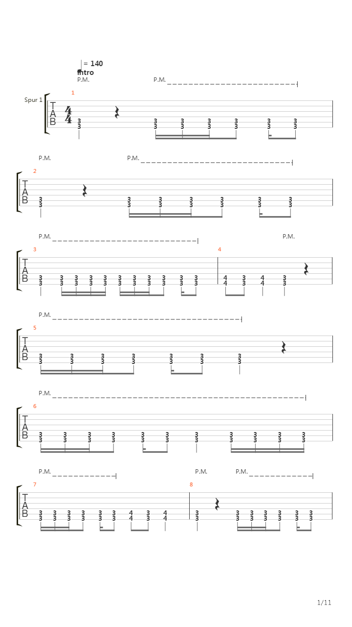 Annular Eclipse吉他谱
