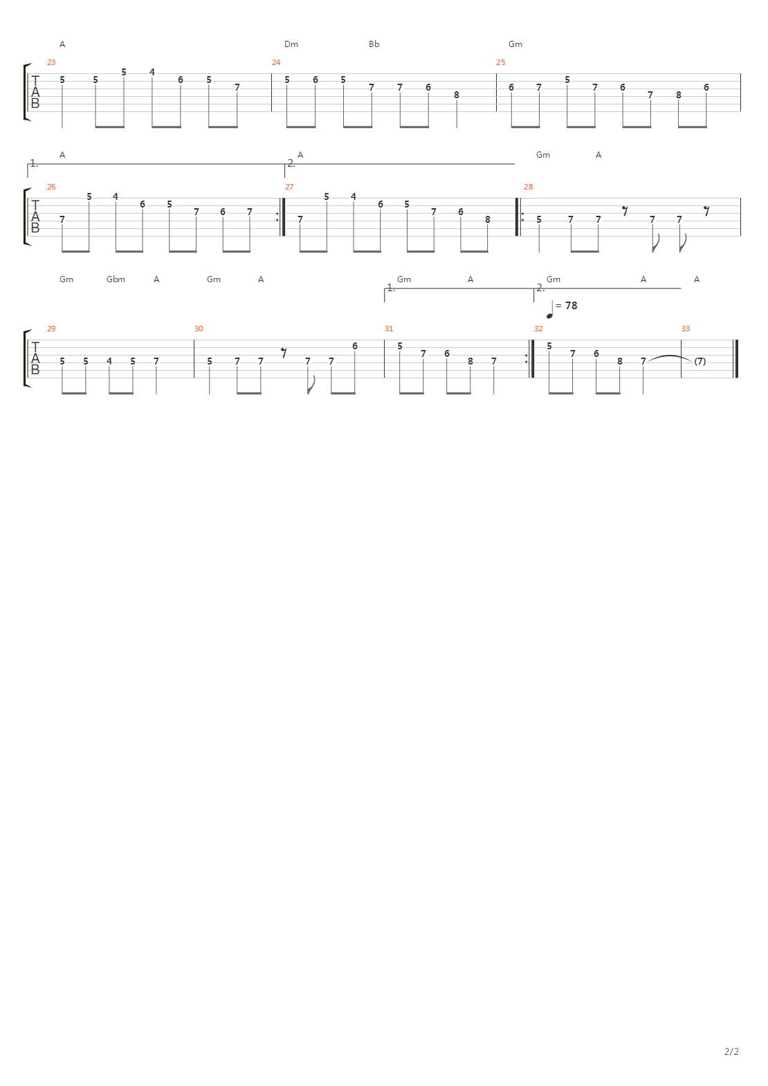 Kenza吉他谱