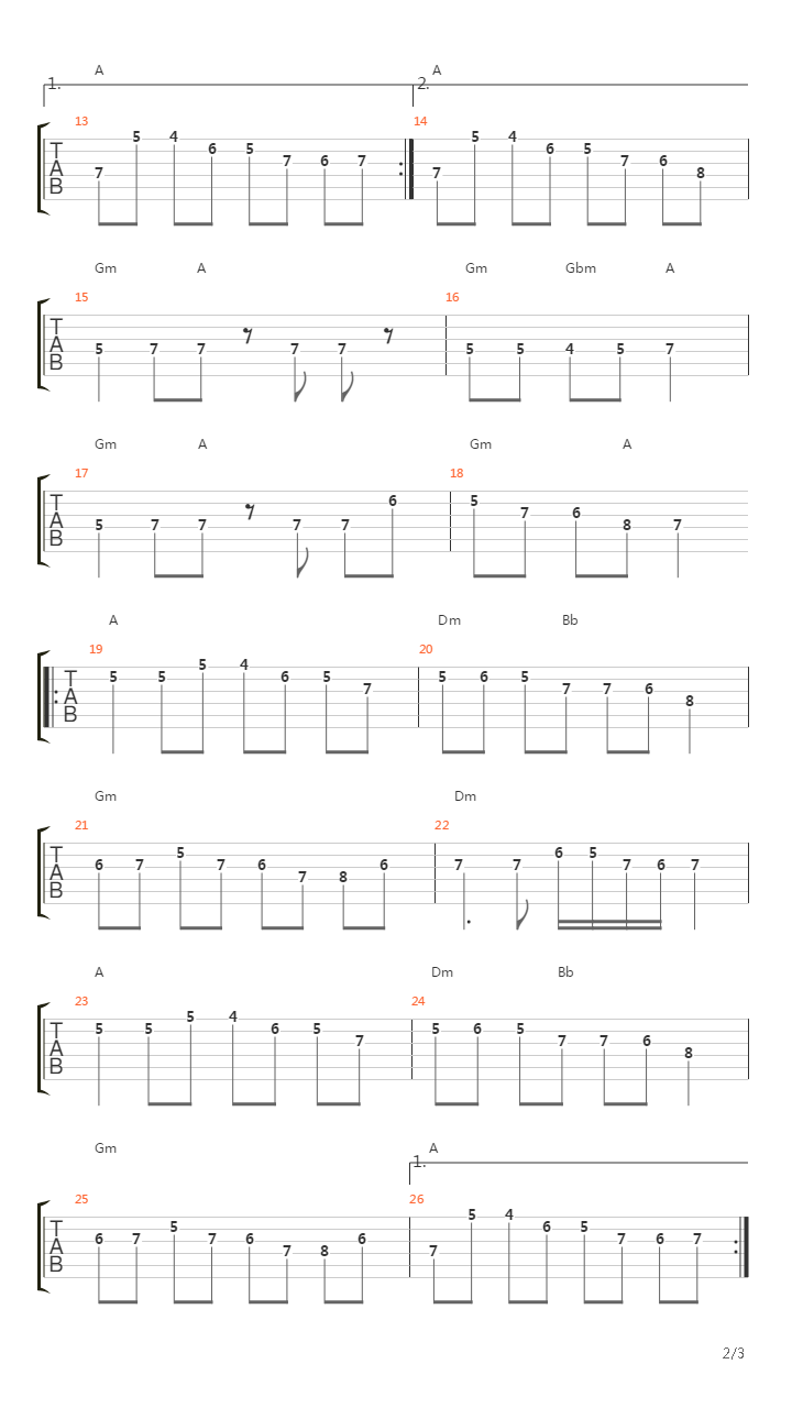 Kenza吉他谱