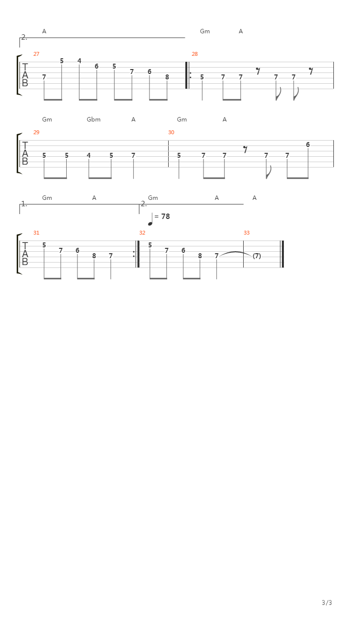 Kenza吉他谱