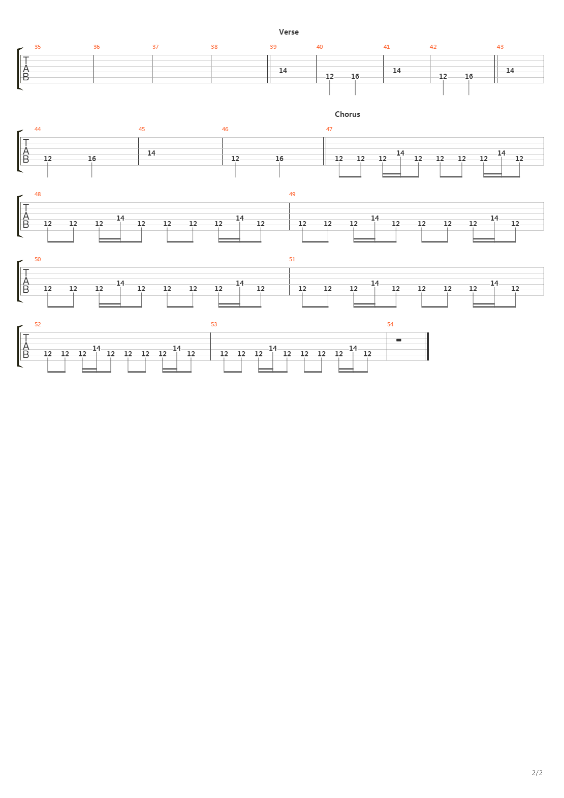 5K吉他谱