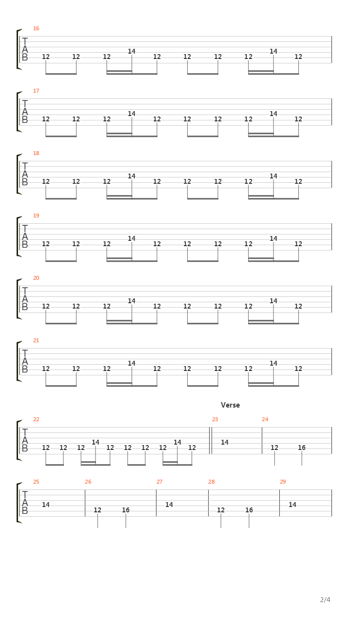 5K吉他谱
