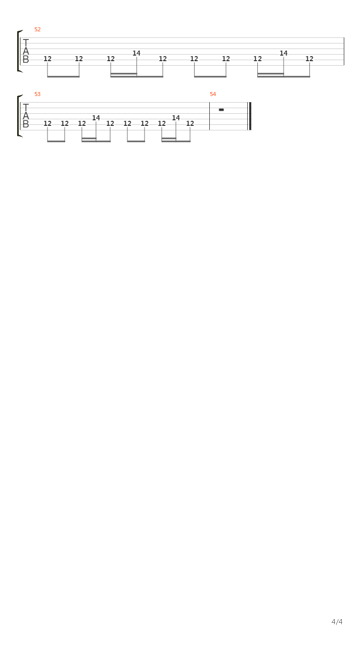 5K吉他谱