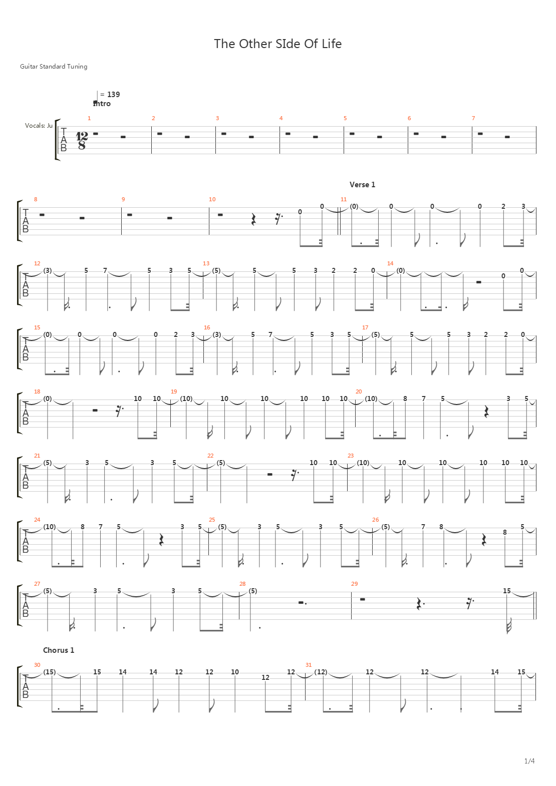 The Other Side Of Life吉他谱