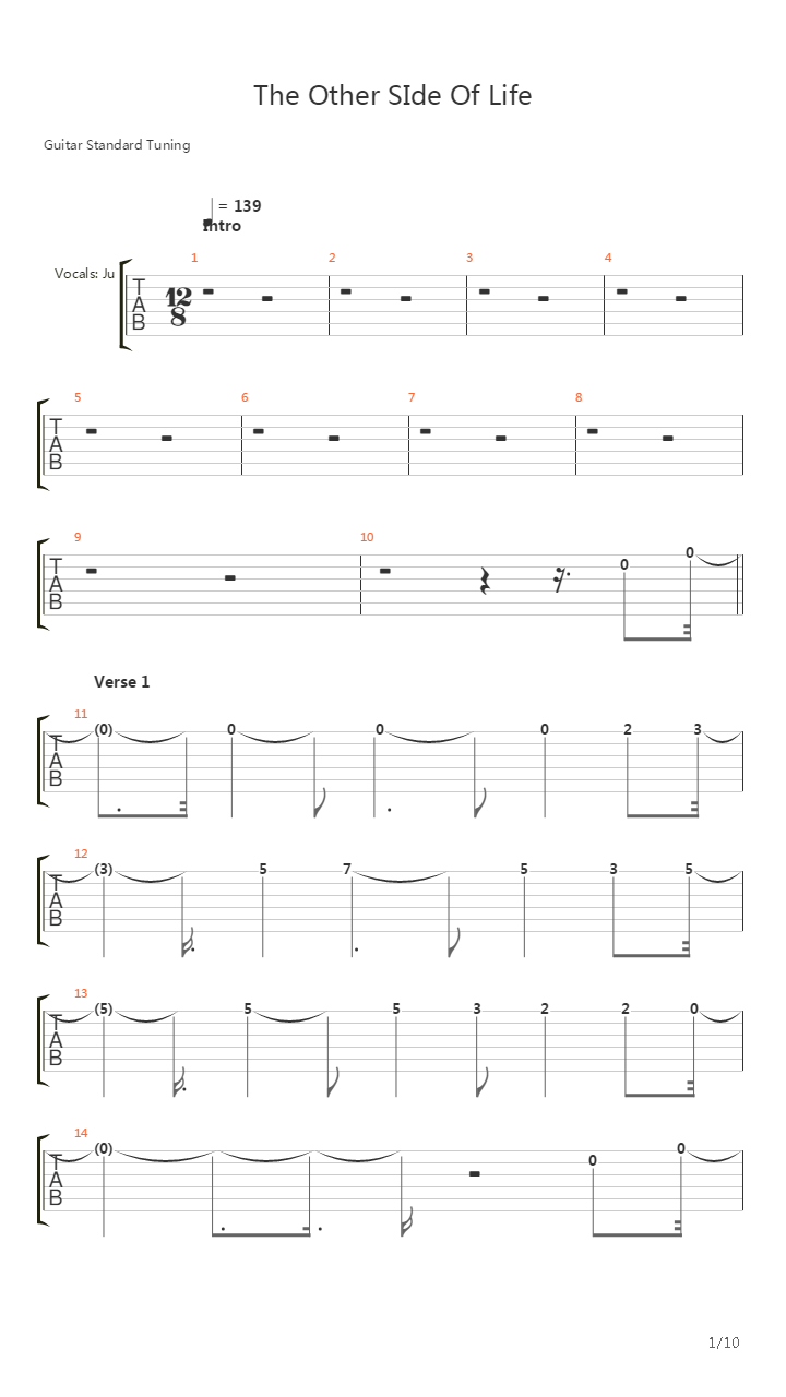 The Other Side Of Life吉他谱