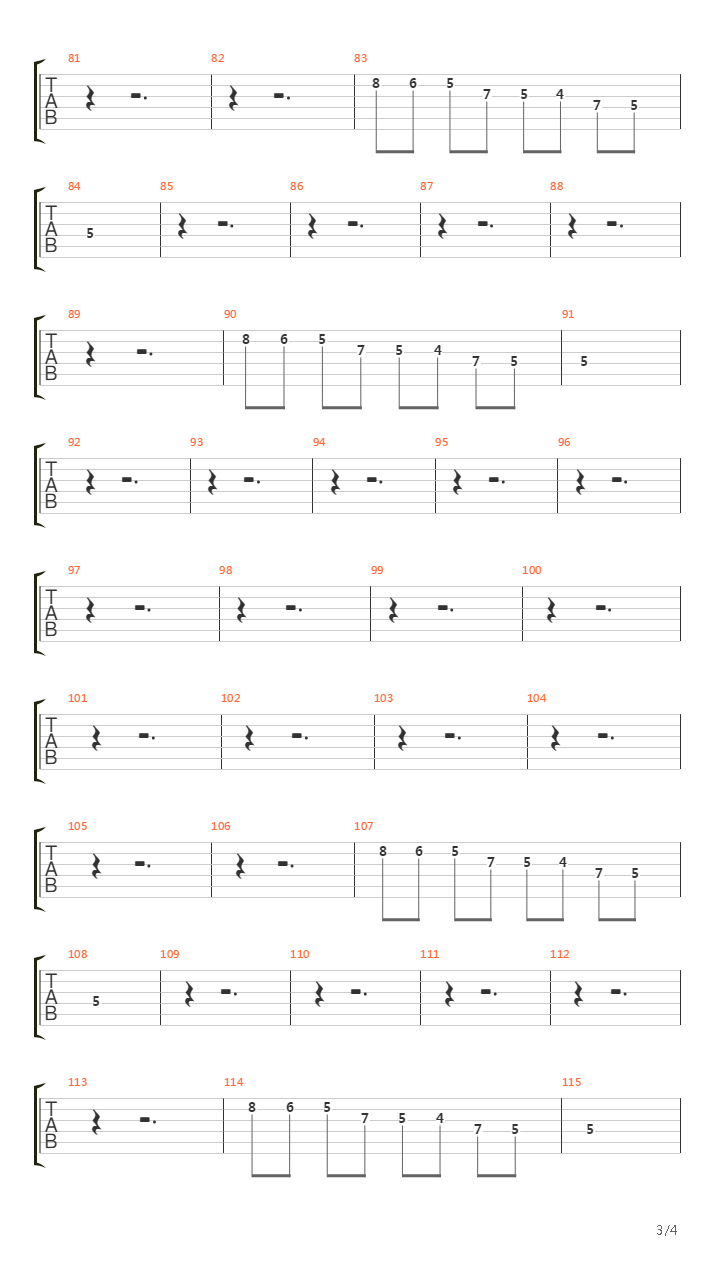 Sax Rohmer, Pt. 1吉他谱