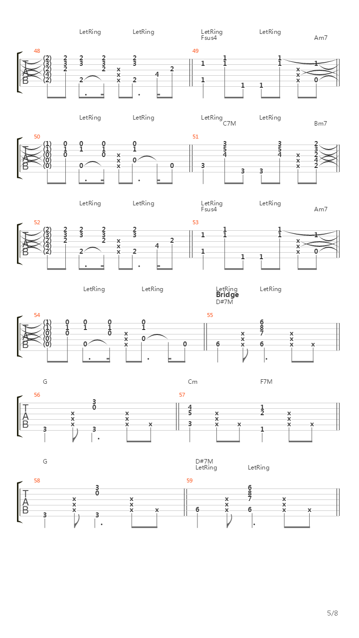 Constantly吉他谱