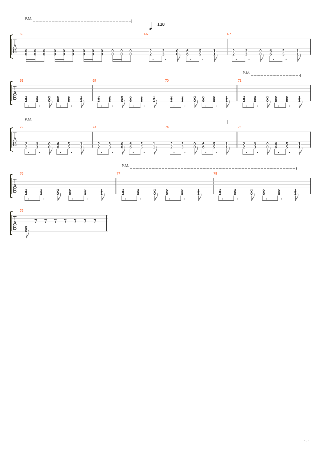 Submission吉他谱