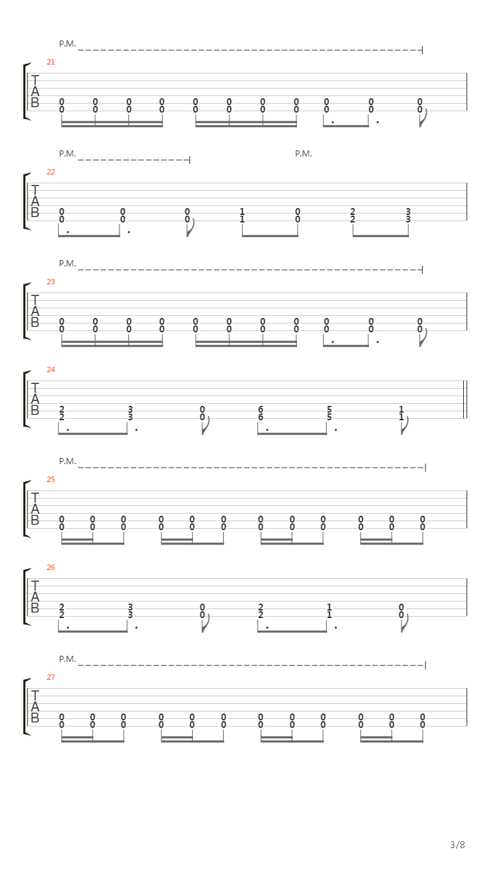 Submission吉他谱