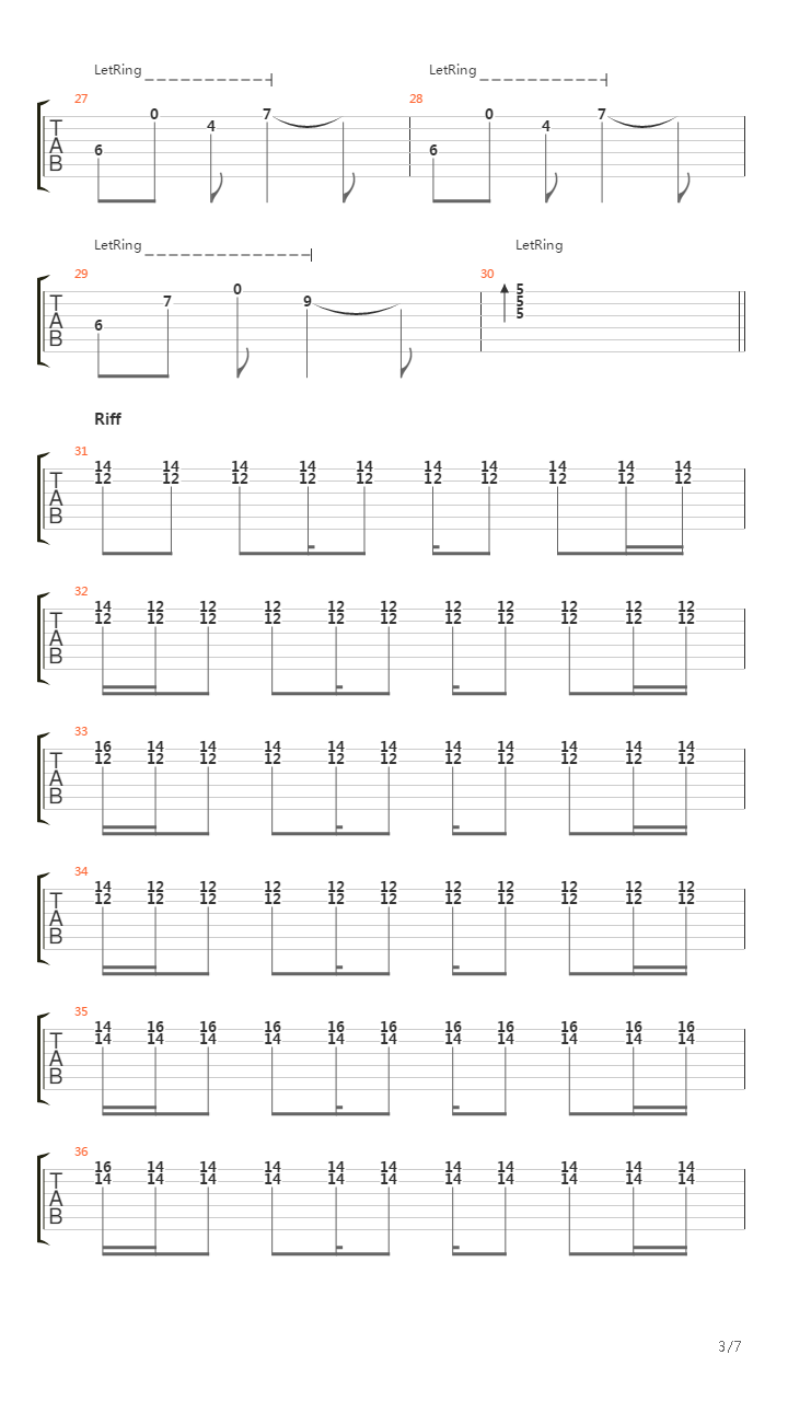 Song Of The Ghost吉他谱