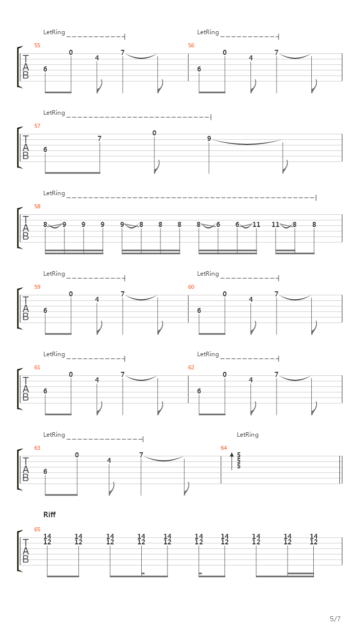 Song Of The Ghost吉他谱