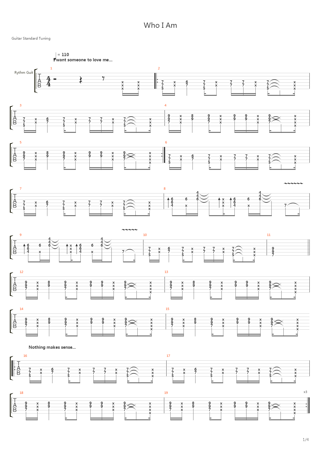 Who I Am吉他谱