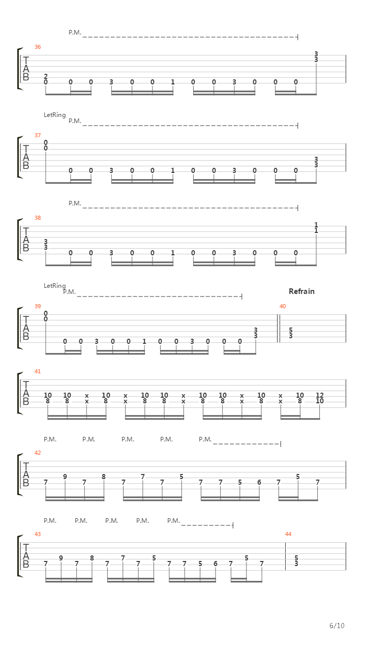 La Peau吉他谱