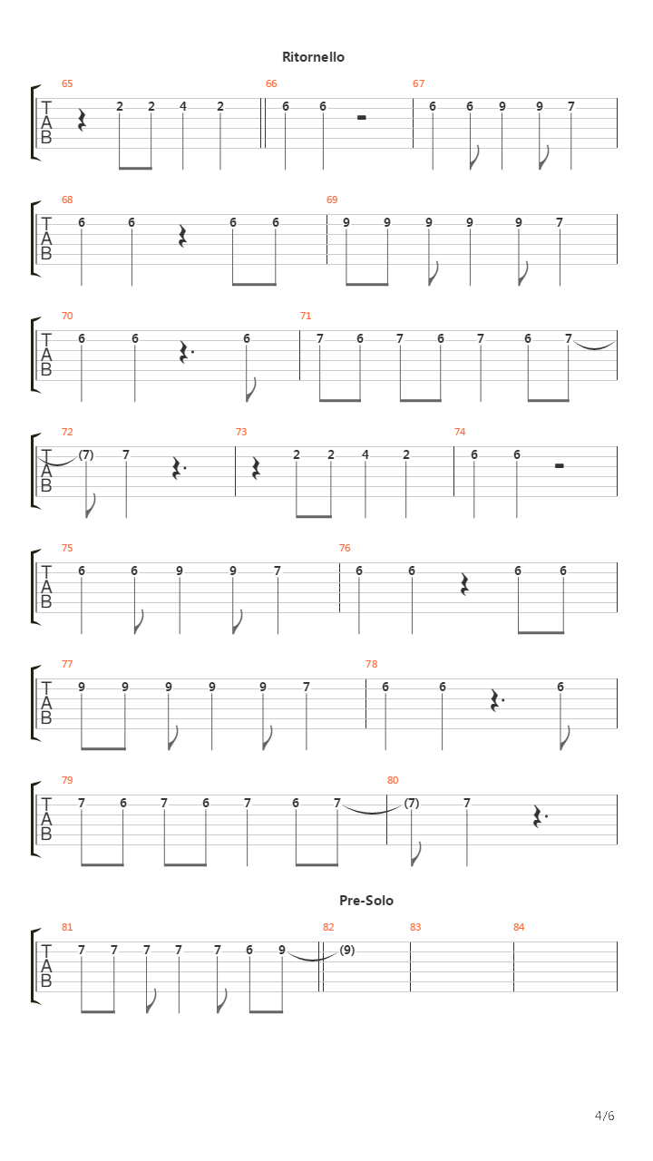 Odio Tutti I Cantanti吉他谱