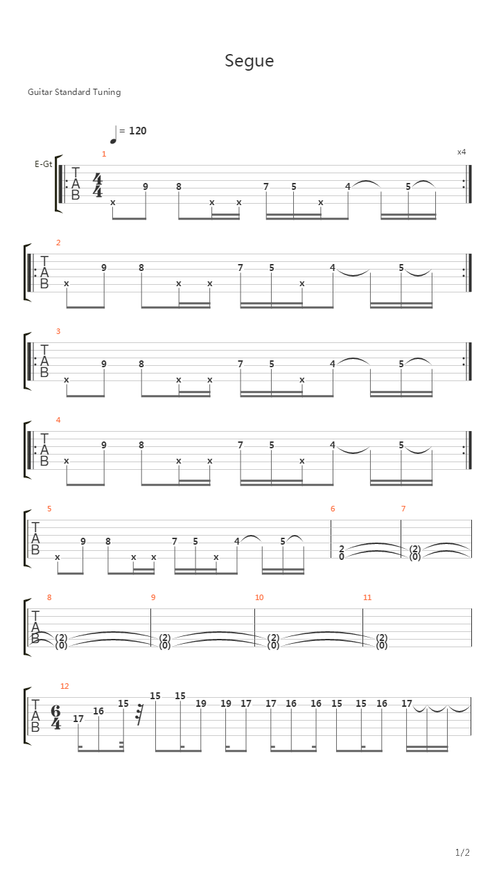 Segue吉他谱