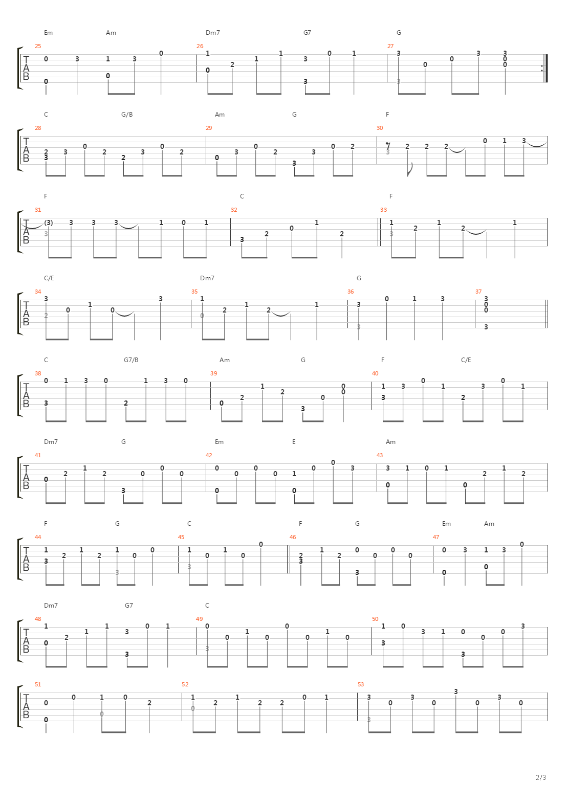 Bunda吉他谱